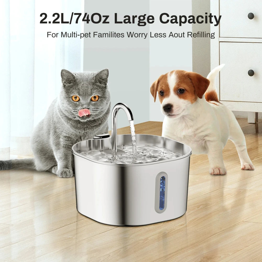 Automatic Stainless Steel Pet Fountain
