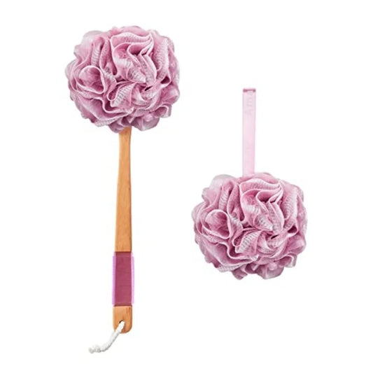 Long Handle Mesh Back Scrubber